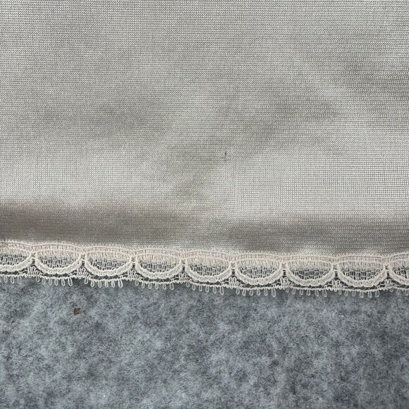 VTG Vanity Fair Slip Dress Womens M Beige Nightgown Sleeveless Lace Made in USA* - Picture 9 of 14